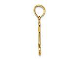 14K Yellow Gold Cut-Out Polished Mini Dog Bone Charm