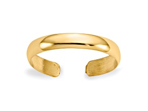 14K Yellow Gold High Polished Toe Ring
