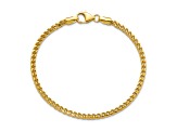 14K Yellow Gold 3mm Franco Chain Bracelet