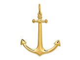 14k Yellow Gold 3D Large Anchor Charm