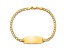 14k Yellow Gold Oval Curb Link ID Bracelet