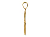 Diamond2Deal St. Christopher Medal Pendant – 14K Gold (Yellow) Polished & Satin Finish