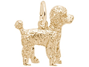 14K Yellow Gold Poodle Charm