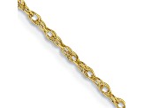 10k Yellow Gold 1.3mm Heavy-Baby Rope 16 Inch Chain