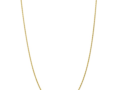 10k Yellow Gold 1.3mm Heavy-Baby Rope 16 Inch Chain