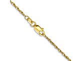 10k Yellow Gold 1.3mm Heavy-Baby Rope 16 Inch Chain