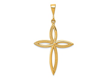 Picture of 14k Yellow Gold Passion Cross Pendant