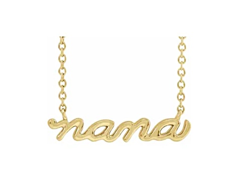 14K Yellow Gold Nana Necklace