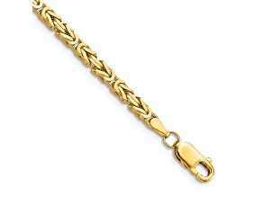 10k Yellow Gold 2.5mm Byzantine Link Bracelet