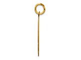 14k Yellow Gold Satin German Shepherd Disc Charm