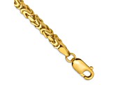 14K Yellow Gold 3.25mm Byzantine Chain Bracelet