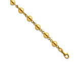 14K Yellow Gold 6mm Bead 7.5-inch Bracelet