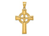 14K Yellow Gold Celtic Cross Pendant