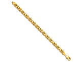 14K Yellow Gold 6.5mm Byzantine Chain Bracelet