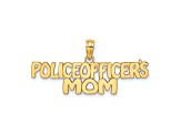 14k Yellow Gold Police Officer's Mom pendant