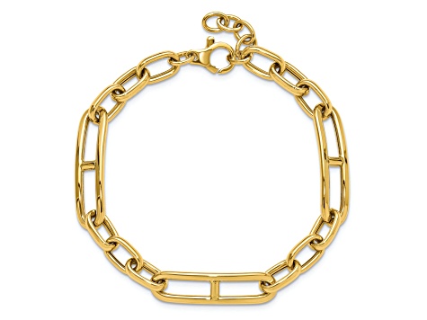 14K Yellow Gold Fancy Link Bracelet