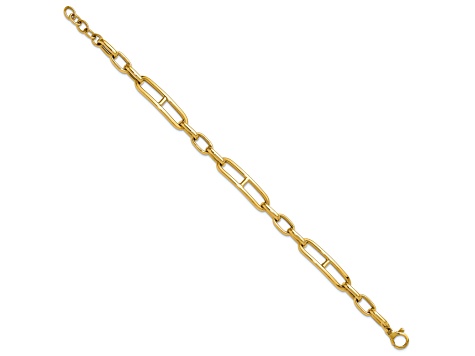 14K Yellow Gold Fancy Link Bracelet