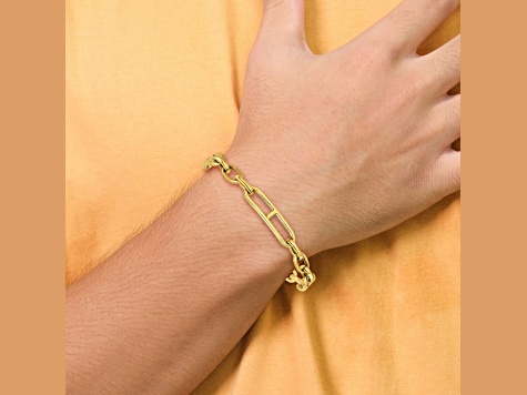 14K Yellow Gold Fancy Link Bracelet