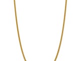 14k Yellow Gold 3.5mm Solid Miami Cuban 22 Inch Chain