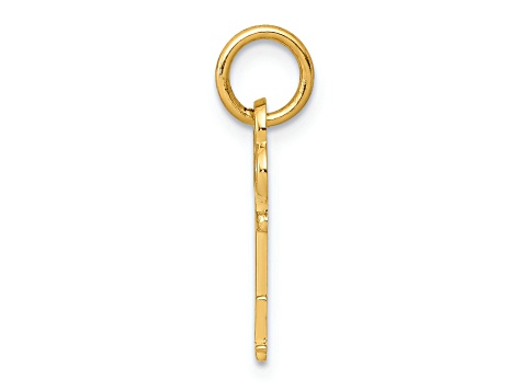 14k initial charm - L main image 1