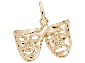 14K Yellow Gold Comedy and Tragedy Charm