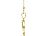 14K Yellow Gold Artemis Coin Pendant with Chain.