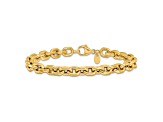 14K Yellow Gold Polished Fancy Link Bracelet