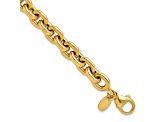 14K Yellow Gold Polished Fancy Link Bracelet