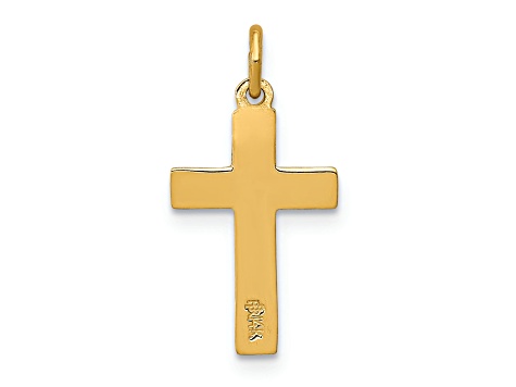 14K Yellow Gold INRI Crucifix Charm