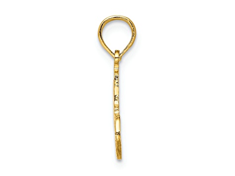 14K Yellow Gold Number 1 BROTHER Charm