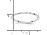 14K White Gold 1.2mm Flat Satin Stackable Expressions Band