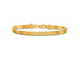 10k Yellow Gold 4mm Silky Herringbone Link Bracelet