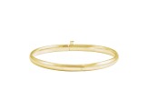 14K Yellow Gold Baby Bangle Bracelet with Snap Box Clasp, 5.5 Inches.