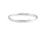 14K White Gold Baby Bangle Bracelet with Snap Box Clasp, 5.5 Inches.
