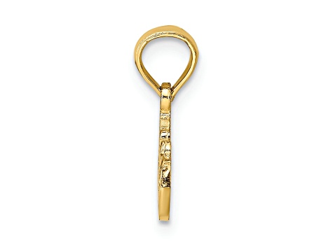 アメリカ通販ファッション 14k Yellow JTV | 12YFKA - Charm TEACHER #1 Gold アクセサリー