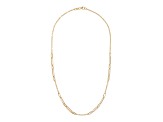 14K Yellow Gold 2.3 and 4.0 mm Paperclip Link 18 Inch Necklace