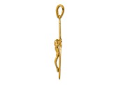 14K Yellow Gold Polished Crucifix Pendant