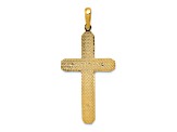 14K Yellow Gold Polished Crucifix Pendant