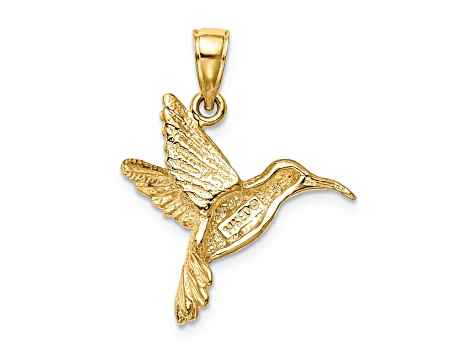 Multi-Colored Gold Hummingbird Necklace, Crystal Hummingbird Necklace–  Jewelry By Tali