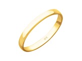 2mm Lightweight Ladies Wedding Band in 10K Yellow Gold