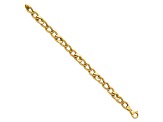 14K Yellow Gold Polished Fancy Link Men's Bracelet