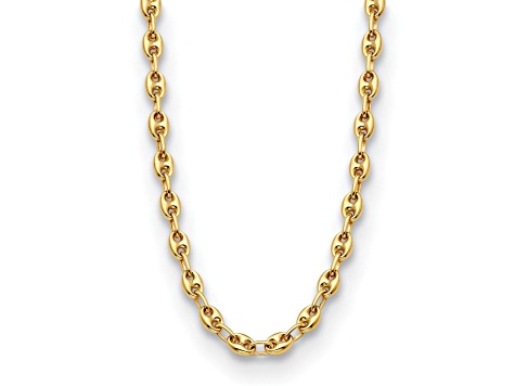 14K Yellow Gold 5mm Anchor Link 20-inch Necklace