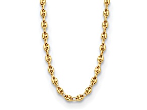 14K Yellow Gold 5mm Anchor Link 20-inch Necklace