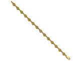 14k Yellow Gold Textured Conch Shell Bracelet