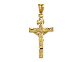 14K Yellow Gold INRI Crucifix Charm