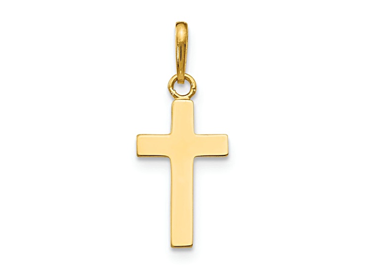 14k Yellow Gold Children's Cross Pendant