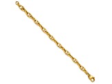 14K Yellow Gold 7.2mm Solid Anchor 8 Inch Bracelet