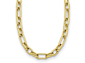 Picture of 18K Yellow Gold 10mm Oval Link 20-inch Necklace