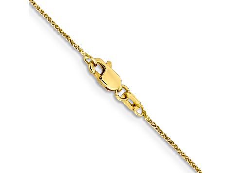 10k Yellow Gold 0.85mm Solid Spiga 16 Inch Chain