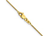 10k Yellow Gold 0.85mm Solid Spiga 18 Inch Chain